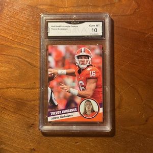 Trevor Lawrence 2018 Hot Shot Prospects RC Rookie GMA Grading GEM MINT 10 !!!